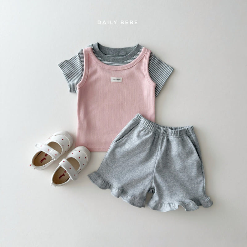 Daily Bebe - Korean Children Fashion - #kidzfashiontrend - Cozy Striped Tee - 10