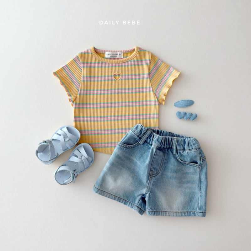 Daily Bebe - Korean Children Fashion - #kidzfashiontrend - Heart Punching Tee - 10