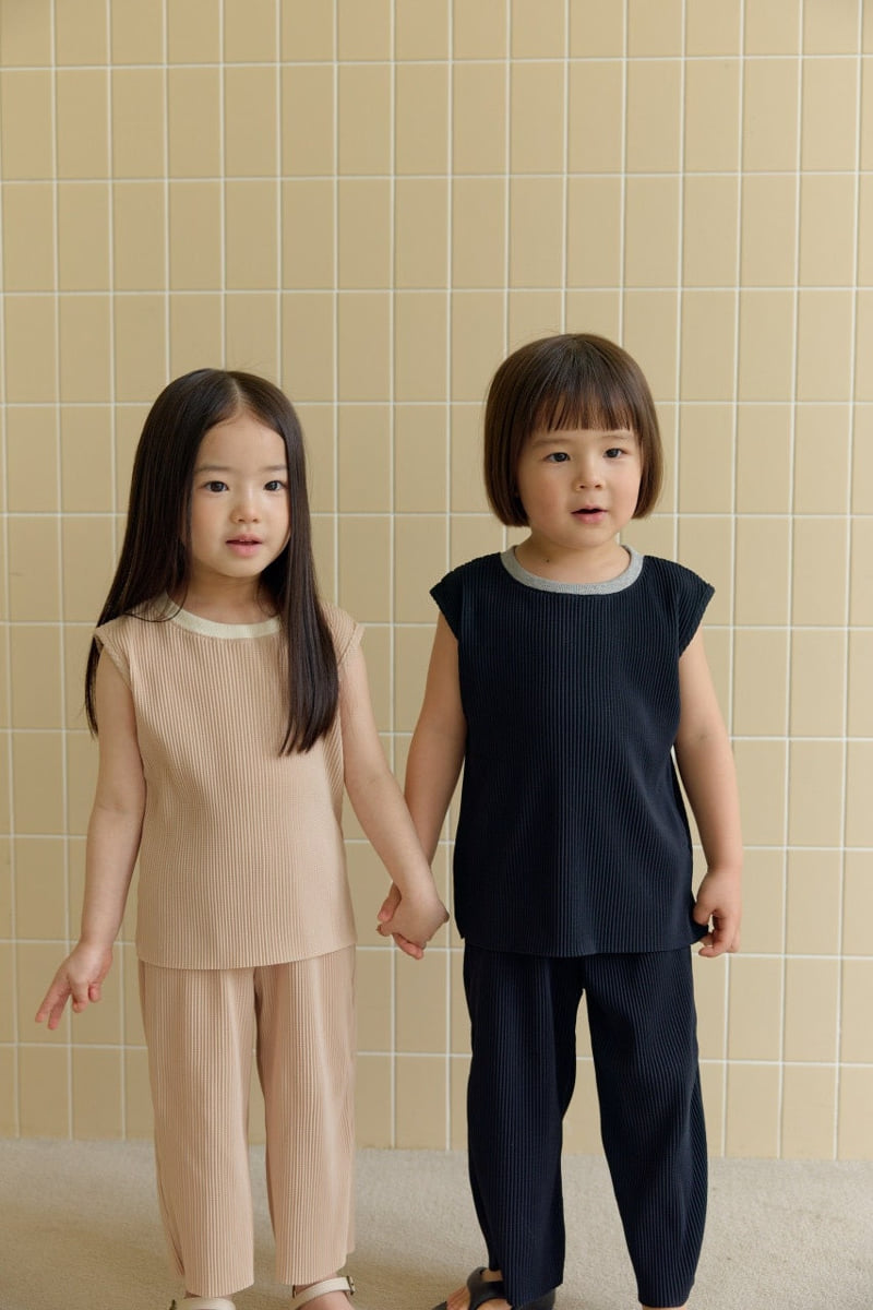 Daily Bebe - Korean Children Fashion - #kidzfashiontrend - Color Pleated Set - 9