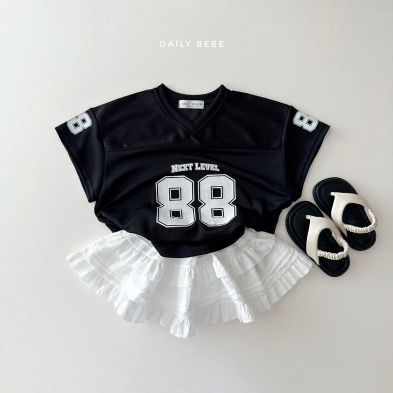 Daily Bebe - Korean Children Fashion - #littlefashionista - Mesh 88 Jersey Tee - 10