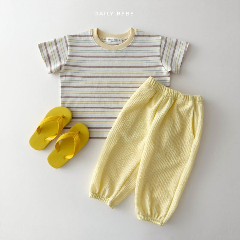 Daily Bebe - Korean Children Fashion - #littlefashionista - Day Striped Tee - 9
