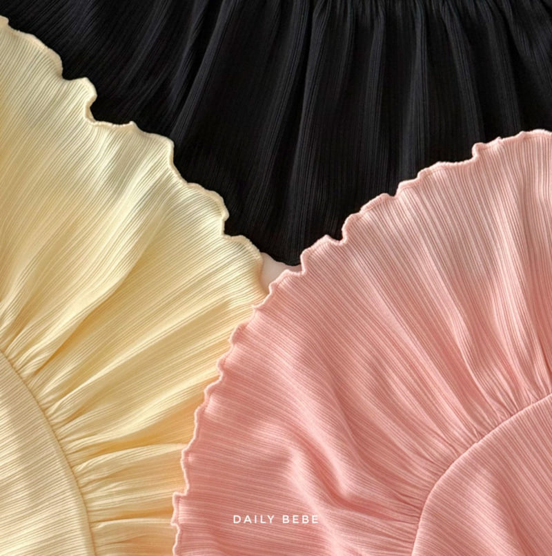 Daily Bebe - Korean Children Fashion - #littlefashionista - Frill Pleated Set - 8