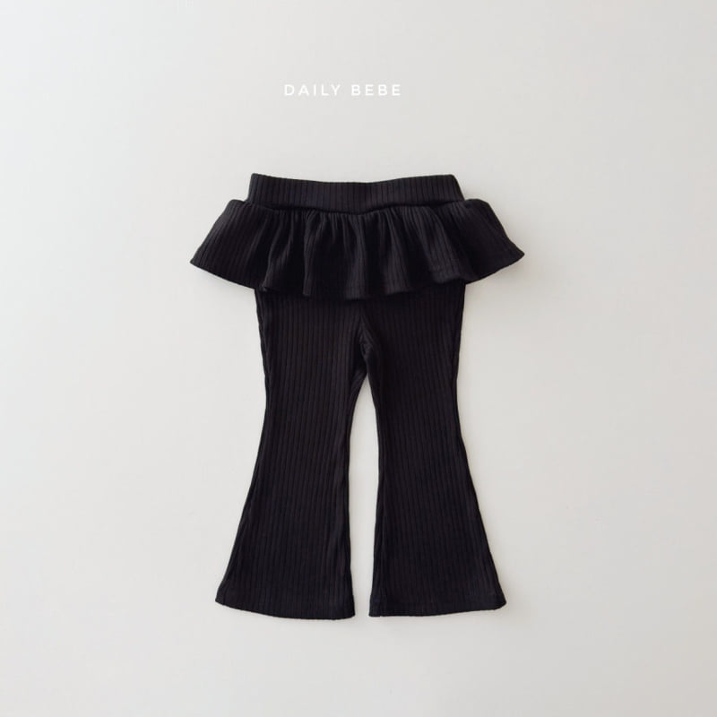 Daily Bebe - Korean Children Fashion - #littlefashionista - Bootcut Frill Pants - 5