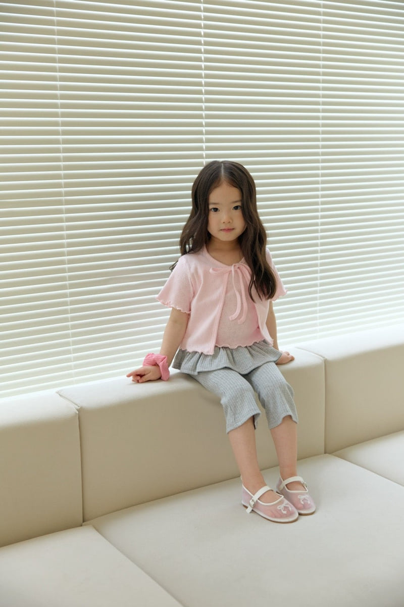 Daily Bebe - Korean Children Fashion - #magicofchildhood - Eyelet Cardigan Set - 7