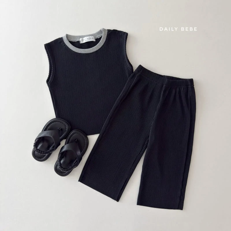 Daily Bebe - Korean Children Fashion - #magicofchildhood - Color Pleated Set - 12