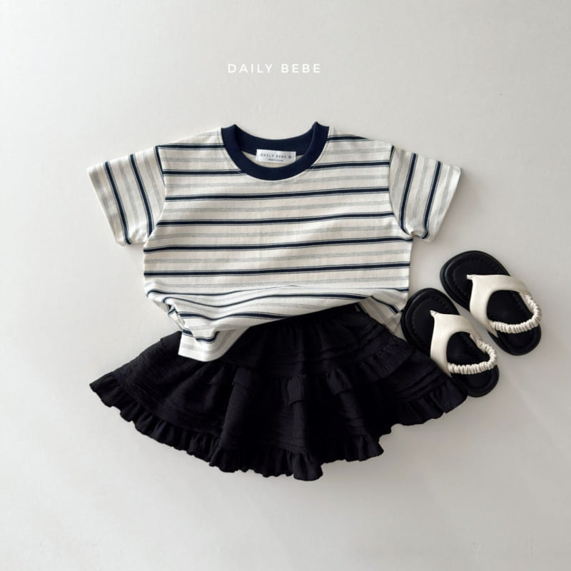 Daily Bebe - Korean Children Fashion - #magicofchildhood - Day Striped Tee - 10