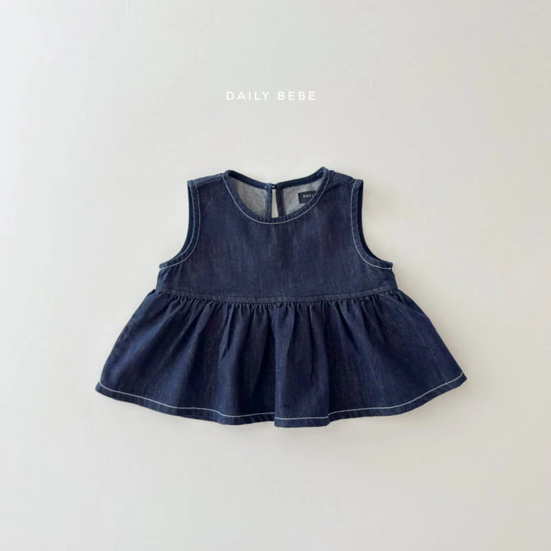 Daily Bebe - Korean Children Fashion - #minifashionista - Er Denim Set - 3