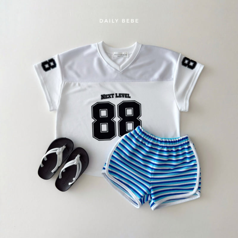 Daily Bebe - Korean Children Fashion - #minifashionista - Mesh 88 Jersey Tee - 12