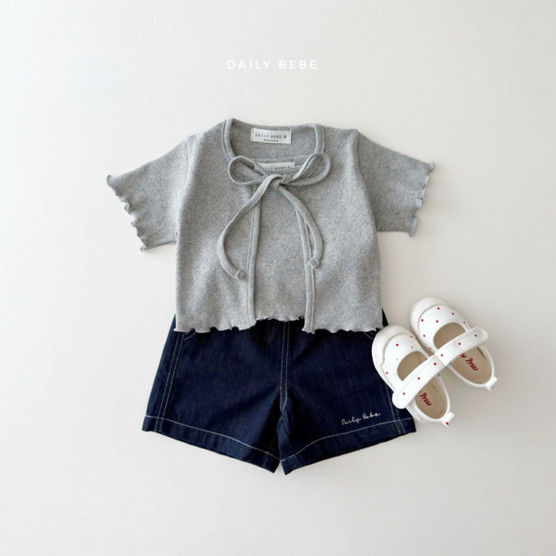 Daily Bebe - Korean Children Fashion - #prettylittlegirls - Daily Denim Shorts - 12