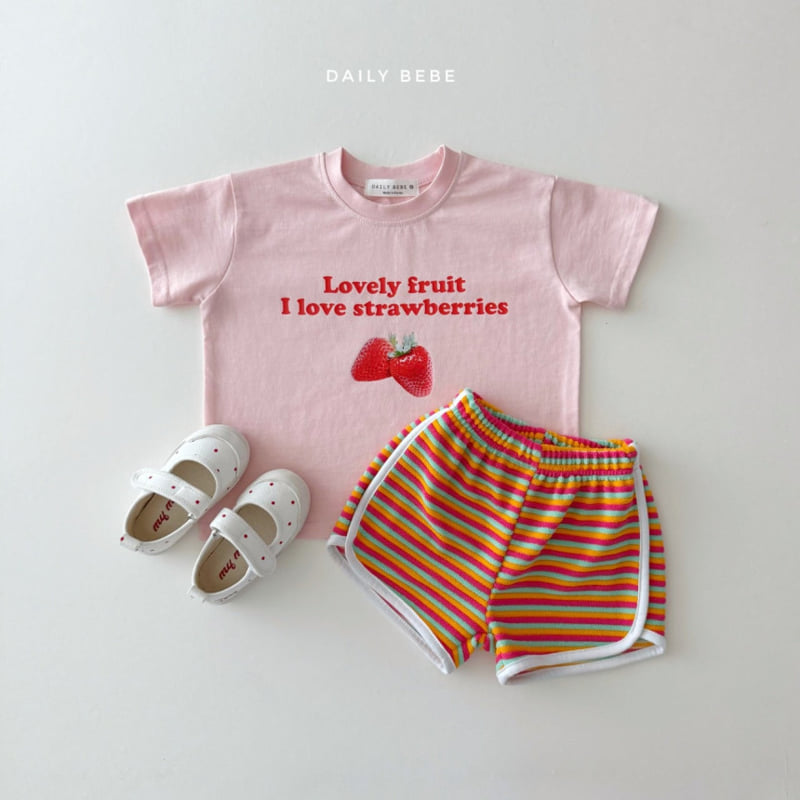 Daily Bebe - Korean Children Fashion - #stylishchildhood - Rainbow Shorts - 9
