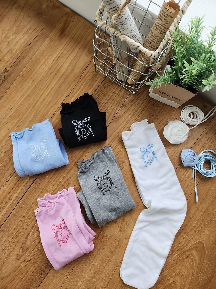 Dalla - Korean Children Fashion - #Kfashion4kids - Printed Long Knee Socks - 2