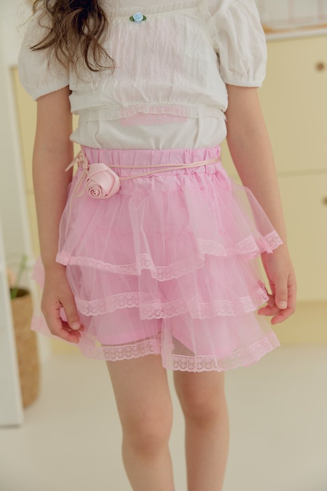 Dalla - Korean Children Fashion - #Kfashion4kids - Fresh Frill Layered Shorts - 11