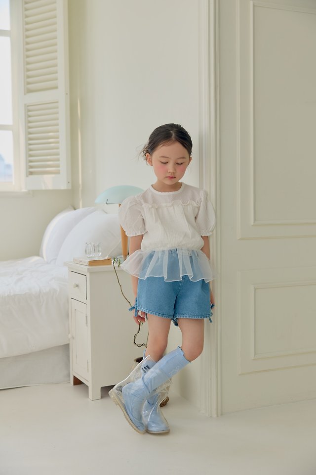 Dalla - Korean Children Fashion - #Kfashion4kids - Raw Hem Denim Jeans - 10
