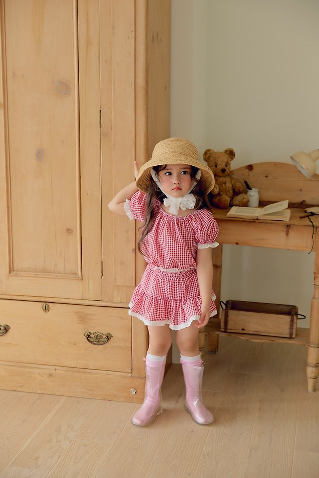 Dalla - Korean Children Fashion - #Kfashion4kids - Cool Check Blouse - 11