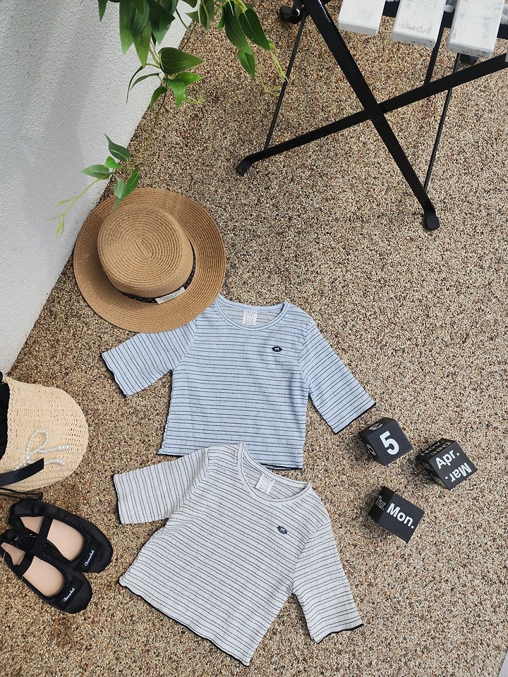 Dalla - Korean Children Fashion - #Kfashion4kids - Melody Stripe Tee - 2