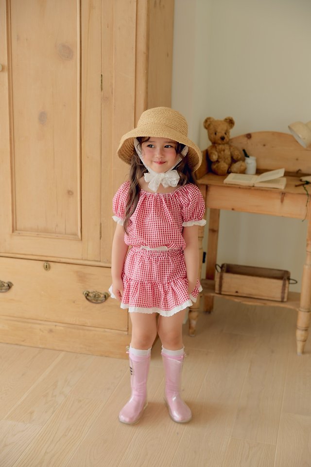 Dalla - Korean Children Fashion - #childofig - Cool Check Blouse - 3