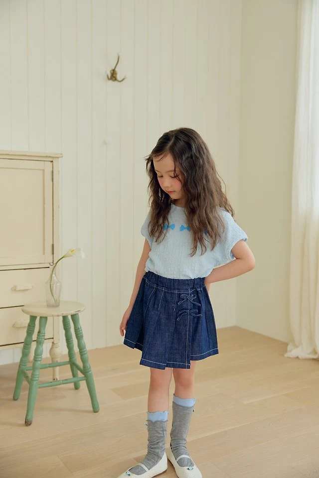 Dalla - Korean Children Fashion - #childofig - Back Ribbon Tee - 12