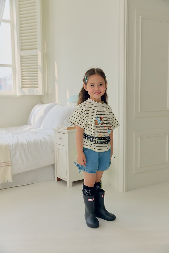 Dalla - Korean Children Fashion - #childrensboutique - Raw Hem Denim Jeans - 3