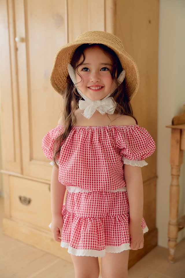 Dalla - Korean Children Fashion - #childofig - Cool Check Blouse - 4