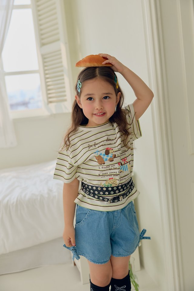 Dalla - Korean Children Fashion - #childrensboutique - Raw Hem Denim Jeans - 4