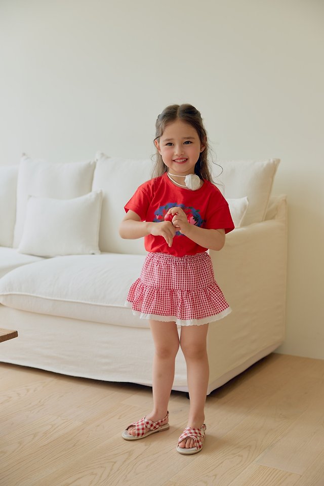 Dalla - Korean Children Fashion - #designkidswear - Cool Check Skirt - 11
