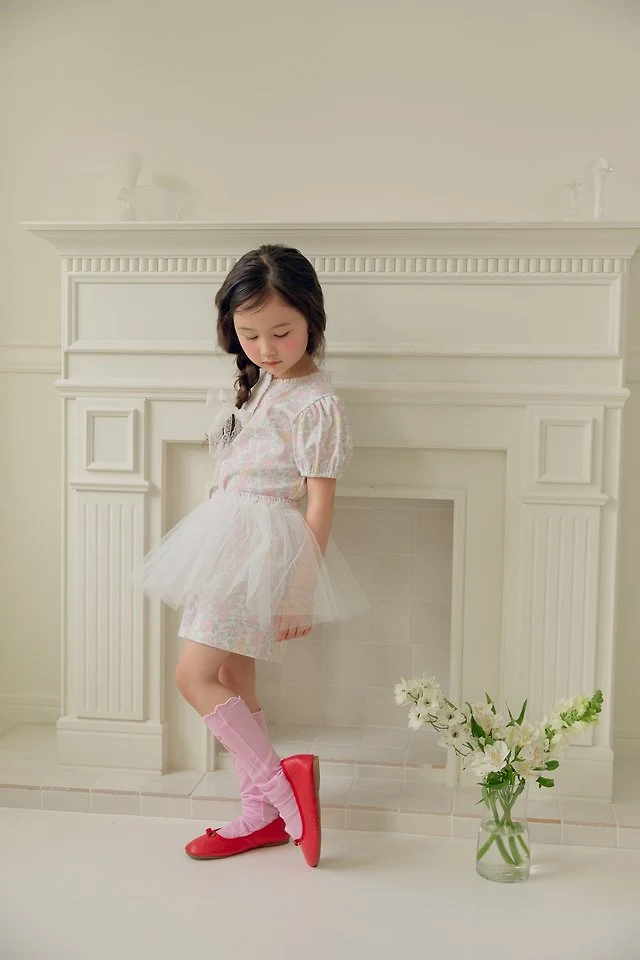 Dalla - Korean Children Fashion - #designkidswear - Flower Tulle Set - 10