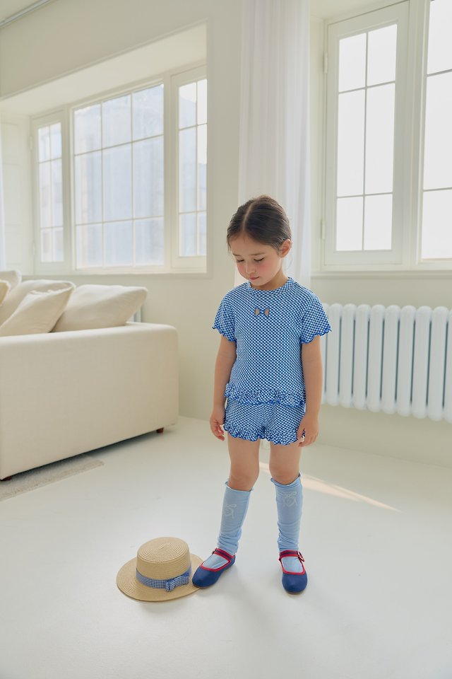 Dalla - Korean Children Fashion - #designkidswear - Lovely Check Set - 9