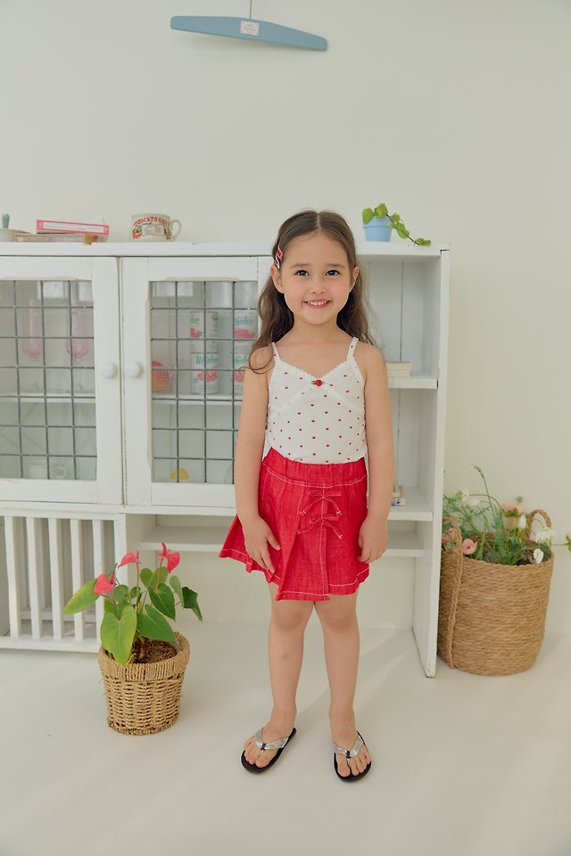 Dalla - Korean Children Fashion - #childrensboutique - Apple Dot Bustier - 4