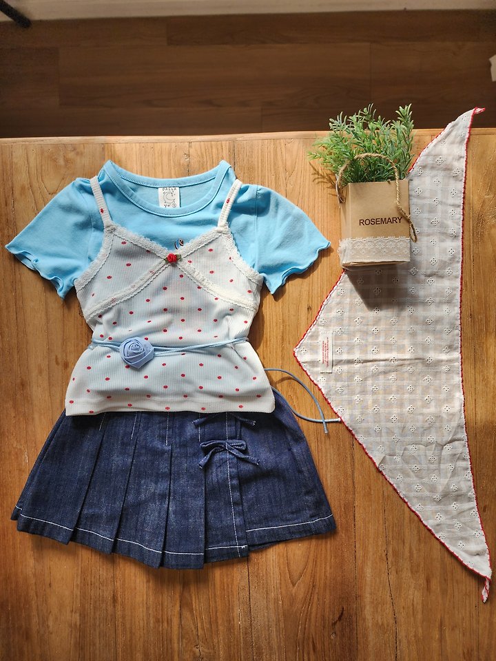 Dalla - Korean Children Fashion - #discoveringself - Summer Triangle Scarf (Embroidery Lace) - 8