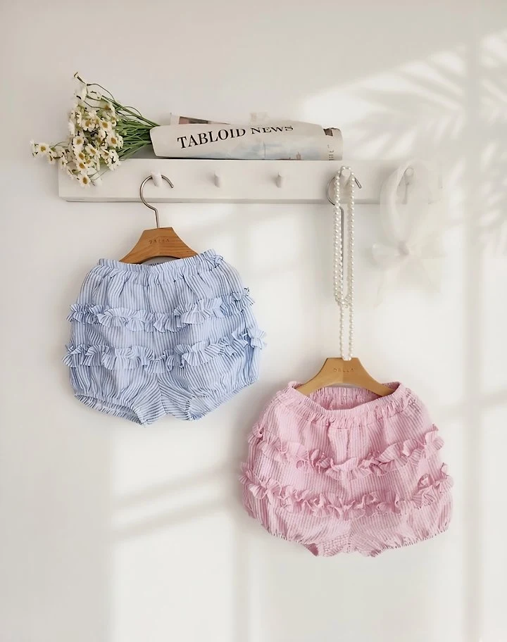 Dalla - Korean Children Fashion - #discoveringself - Double Line Shirring Embossed Pants