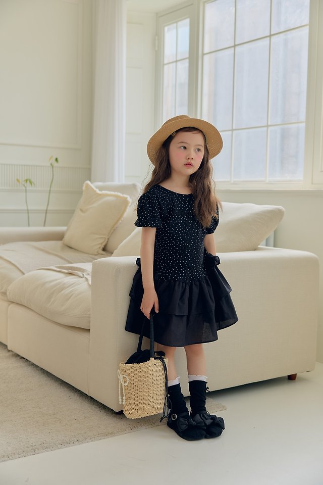 Dalla - Korean Children Fashion - #discoveringself - French Dot One-piece - 8