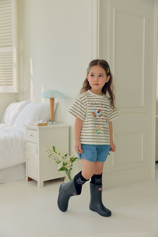 Dalla - Korean Children Fashion - #fashionkids - Raw Hem Denim Jeans - 6