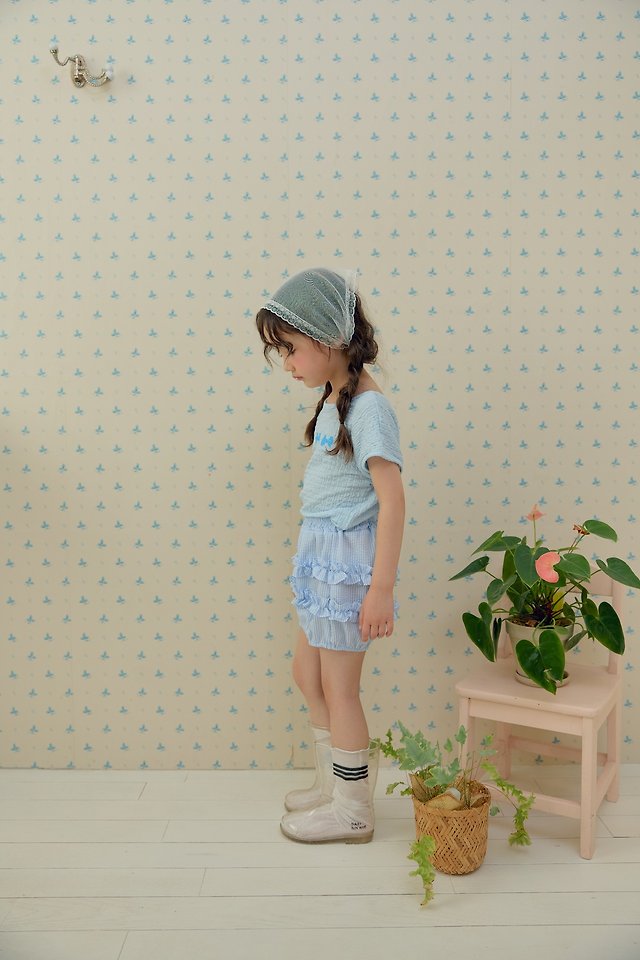 Dalla - Korean Children Fashion - #kidsshorts - Summer Triangle Scarf (Embroidery Lace) - 10