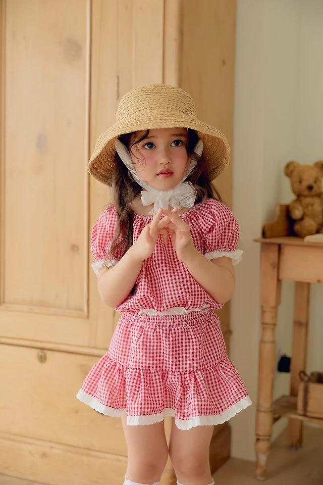 Dalla - Korean Children Fashion - #kidsshorts - Cool Check Blouse - 8