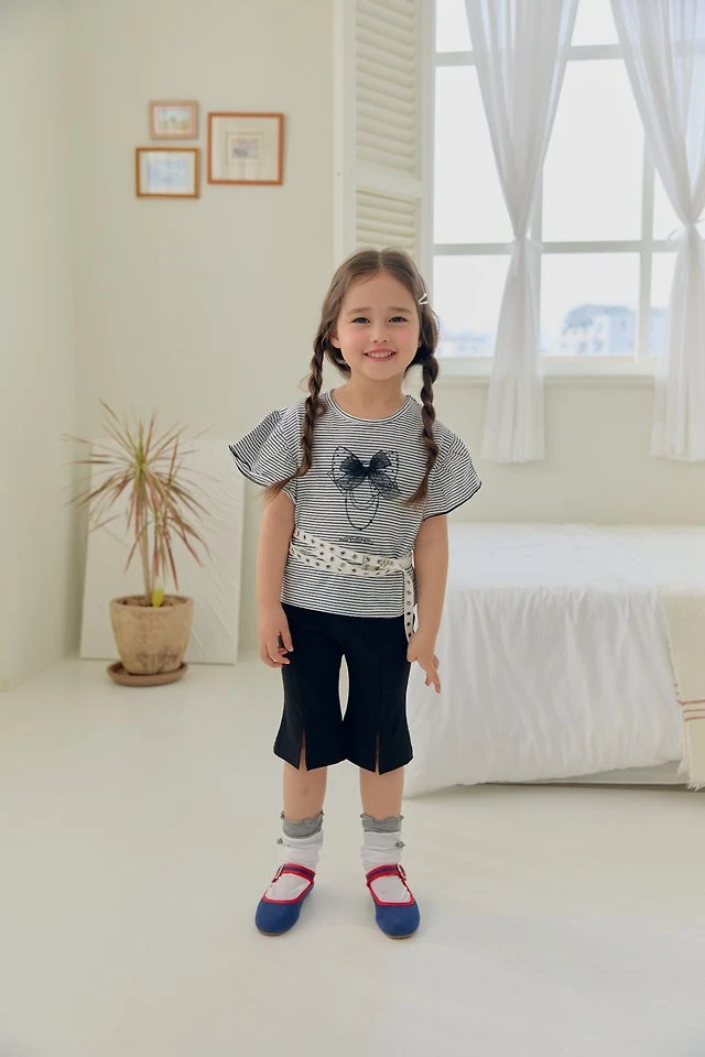 Dalla - Korean Children Fashion - #kidsshorts - Coco Ribbon Tee - 12