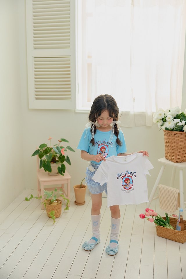 Dalla - Korean Children Fashion - #kidsshorts - Pippi Crop Tee - 11