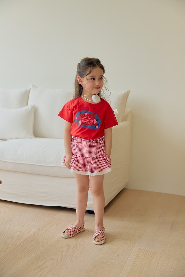 Dalla - Korean Children Fashion - #kidsshorts - Strawberry Tee - 10