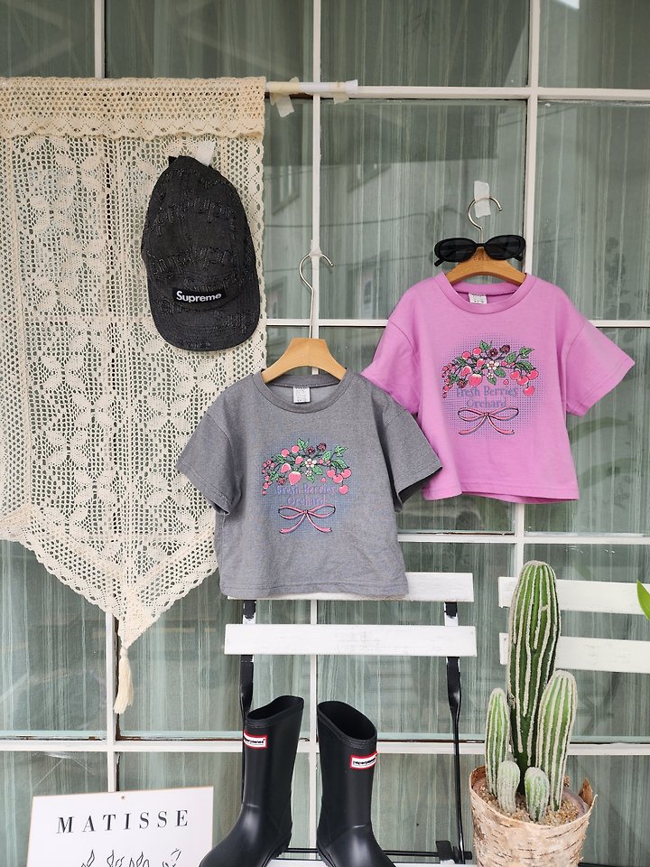 Dalla - Korean Children Fashion - #kidsstore - Pig Strawberry Tee