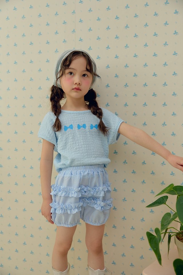 Dalla - Korean Children Fashion - #kidzfashiontrend - Double Line Shirring Embossed Pants - 5