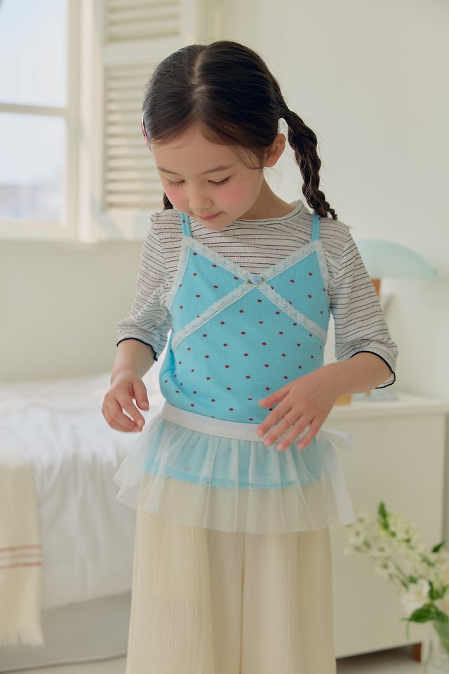 Dalla - Korean Children Fashion - #kidzfashiontrend - Apple Dot Bustier - 9