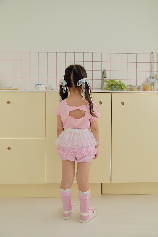 Dalla - Korean Children Fashion - #kidzfashiontrend - Back Ribbon Tee - 5