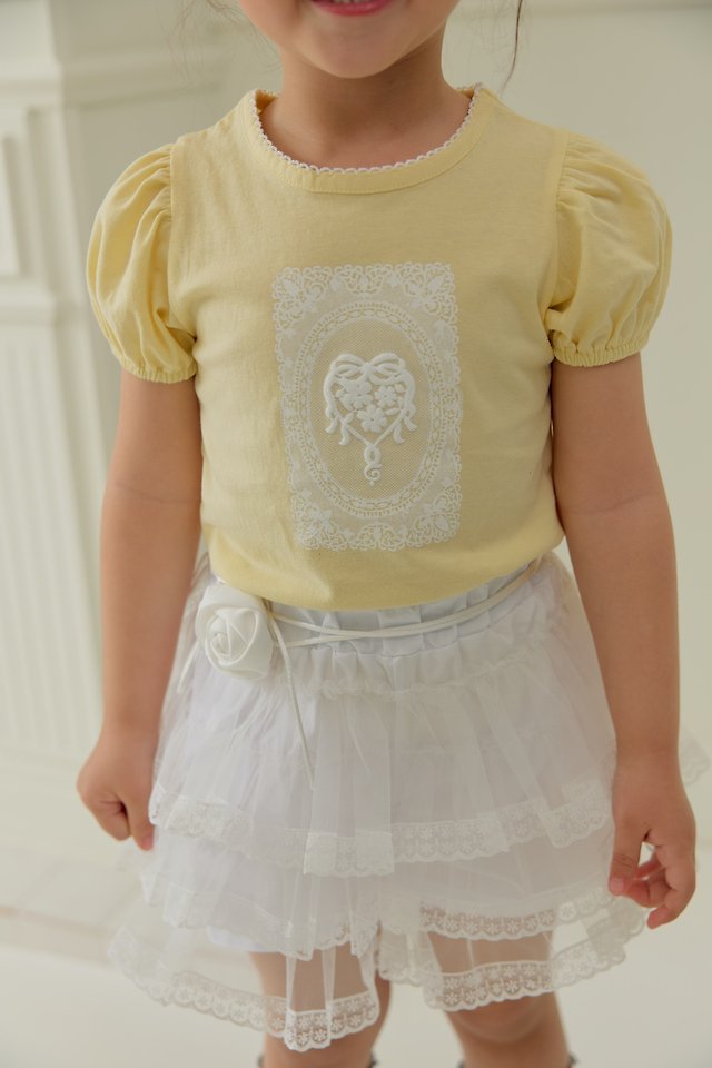 Dalla - Korean Children Fashion - #kidzfashiontrend - Pudding Lace Tee - 3