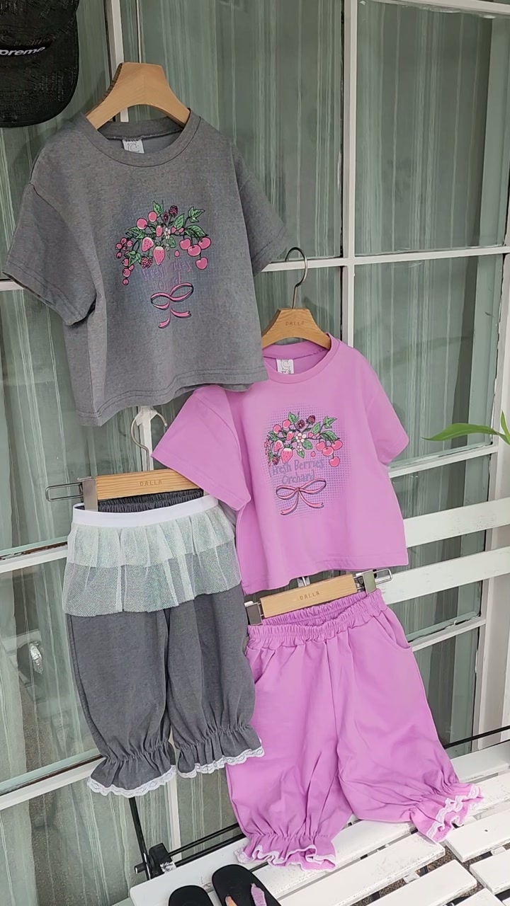 Dalla - Korean Children Fashion - #kidzfashiontrend - Pig Strawberry Tee - 2