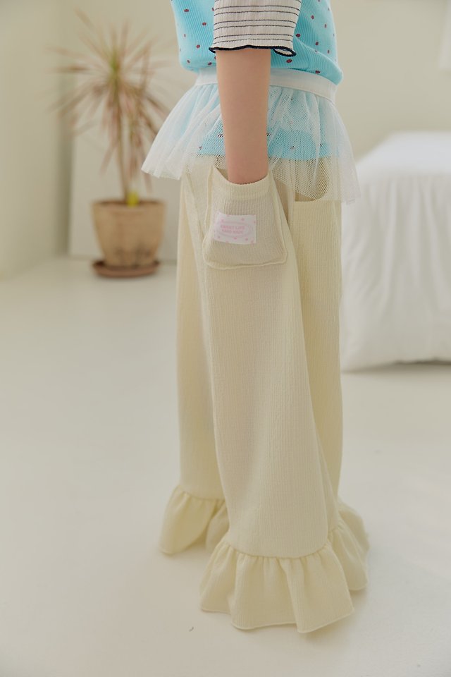 Dalla - Korean Children Fashion - #littlefashionista - Tom Shirring Wide Pants - 9