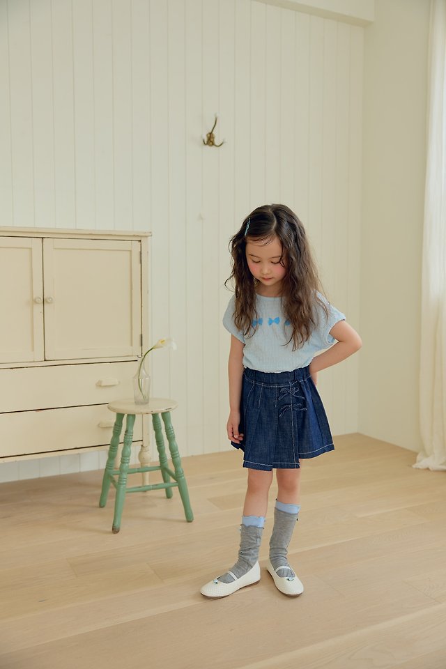 Dalla - Korean Children Fashion - #littlefashionista - Pleated Wrap Skort - 3