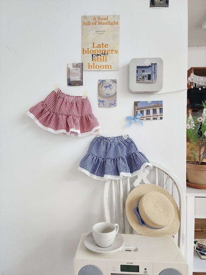 Dalla - Korean Children Fashion - #littlefashionista - Cool Check Skirt - 2