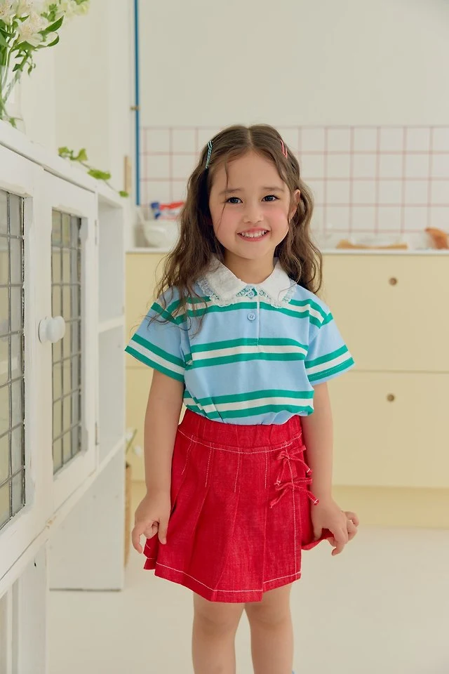 Dalla - Korean Children Fashion - #littlefashionista - Bold Collar Tee - 8