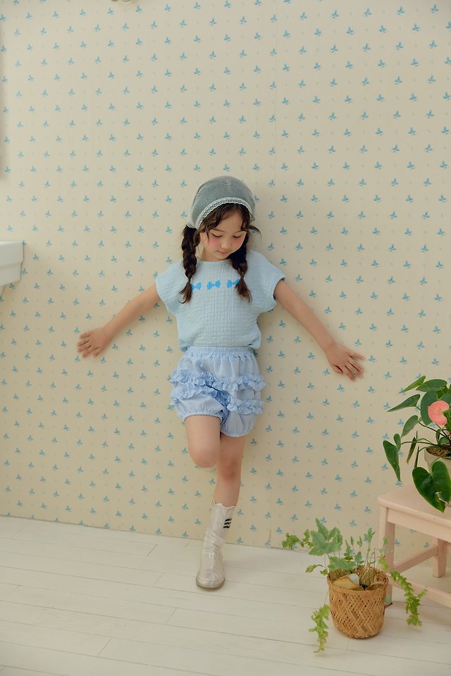 Dalla - Korean Children Fashion - #magicofchildhood - Double Line Shirring Embossed Pants - 8