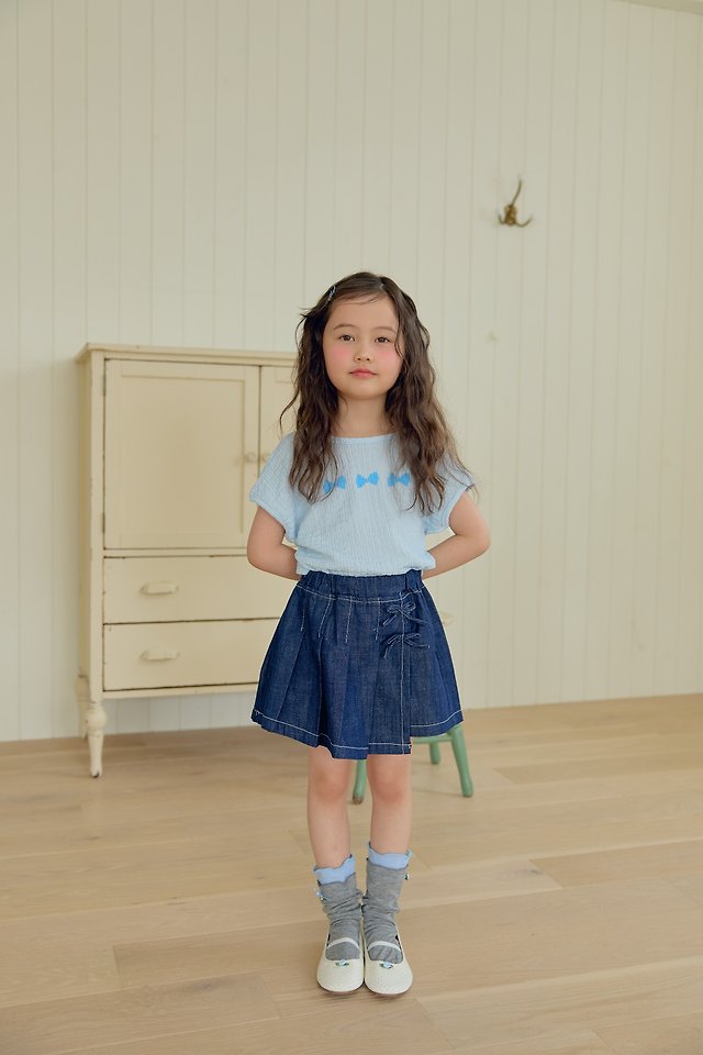 Dalla - Korean Children Fashion - #littlefashionista - Pleated Wrap Skort - 4