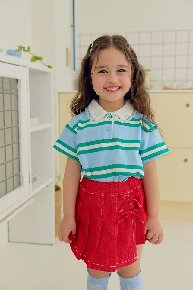 Dalla - Korean Children Fashion - #magicofchildhood - Bold Collar Tee - 9